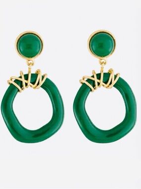 Tory Burch Small Clip On Roxanne Doorknocker Earrings